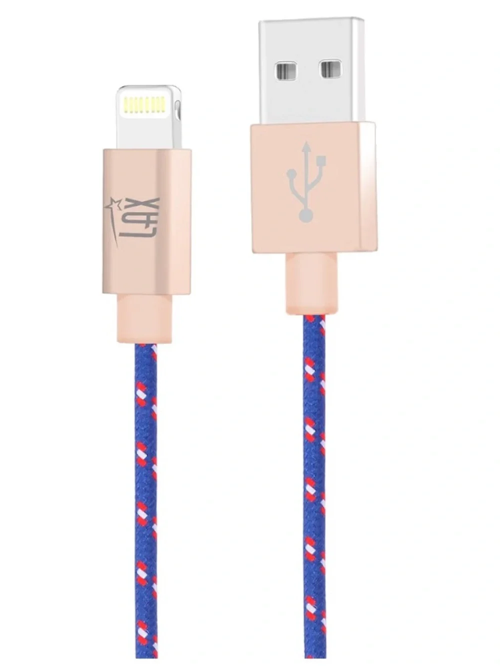 LAX Gadgets iPhone Charger Lightning Cable - MFi Certified Durable Braided Apple